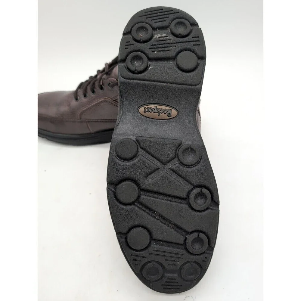 Rockport Eureka K71201 Brown Leather Lace Up Soft Toe Walking Shoes Men's 11 W